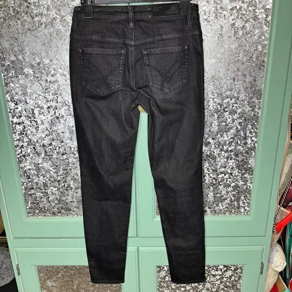 William Rast Black Wash Slim Leg Jeans Size 4 - Picture 3 of 7